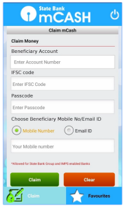 SBI mCashClaim