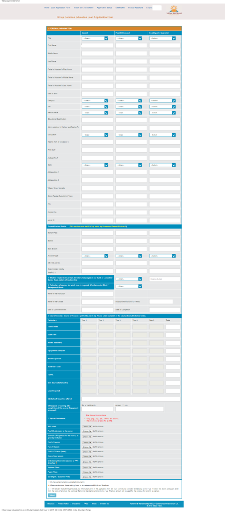 PMVLK - Loan Application Form