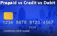 Prepaid vs Credit vs Debit Card